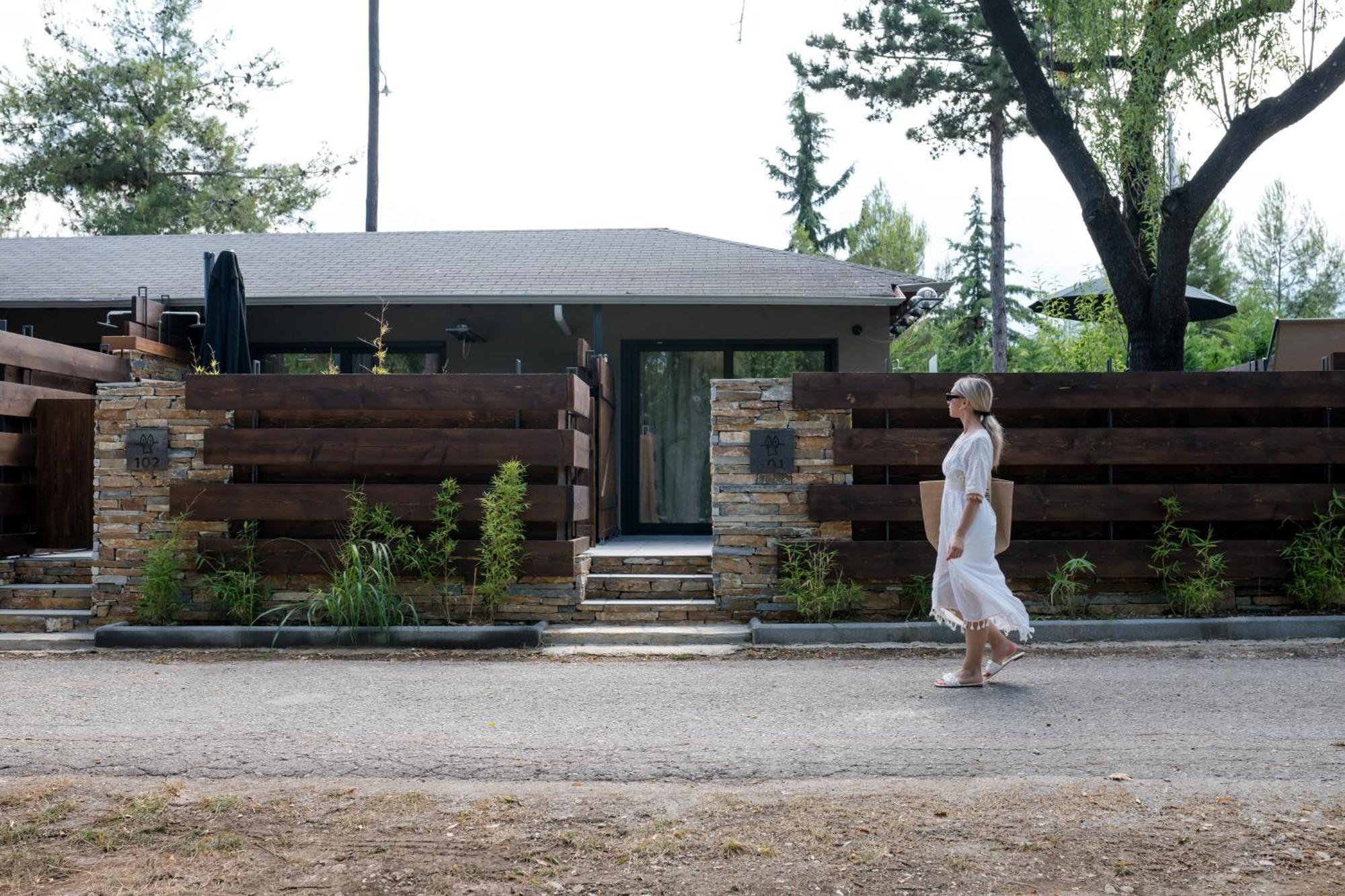 Sylvia Camping & Luxury Suites, Panel Hospitality Homes & Villas Litóhoro Kültér fotó