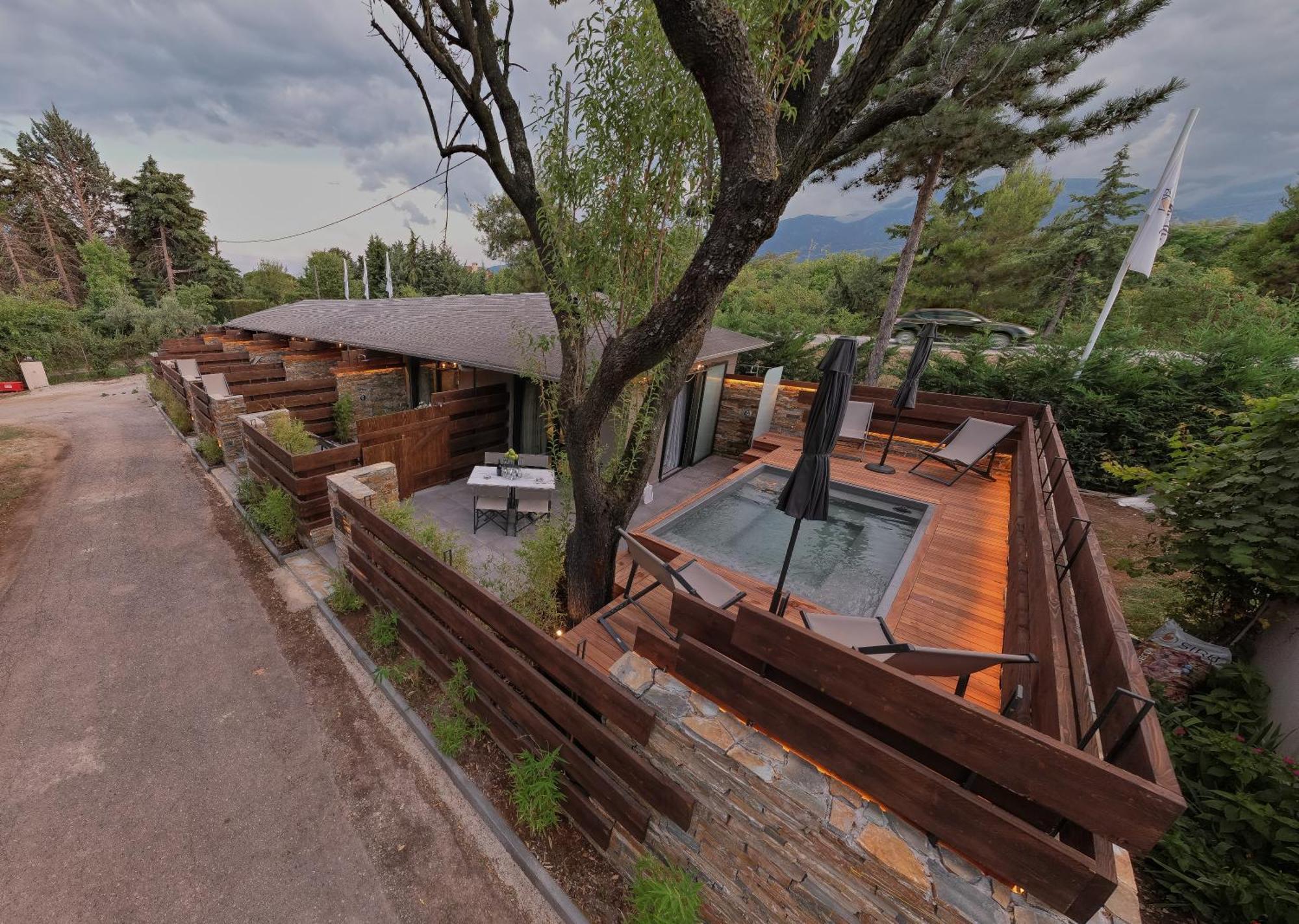 Sylvia Camping & Luxury Suites, Panel Hospitality Homes & Villas Litóhoro Kültér fotó