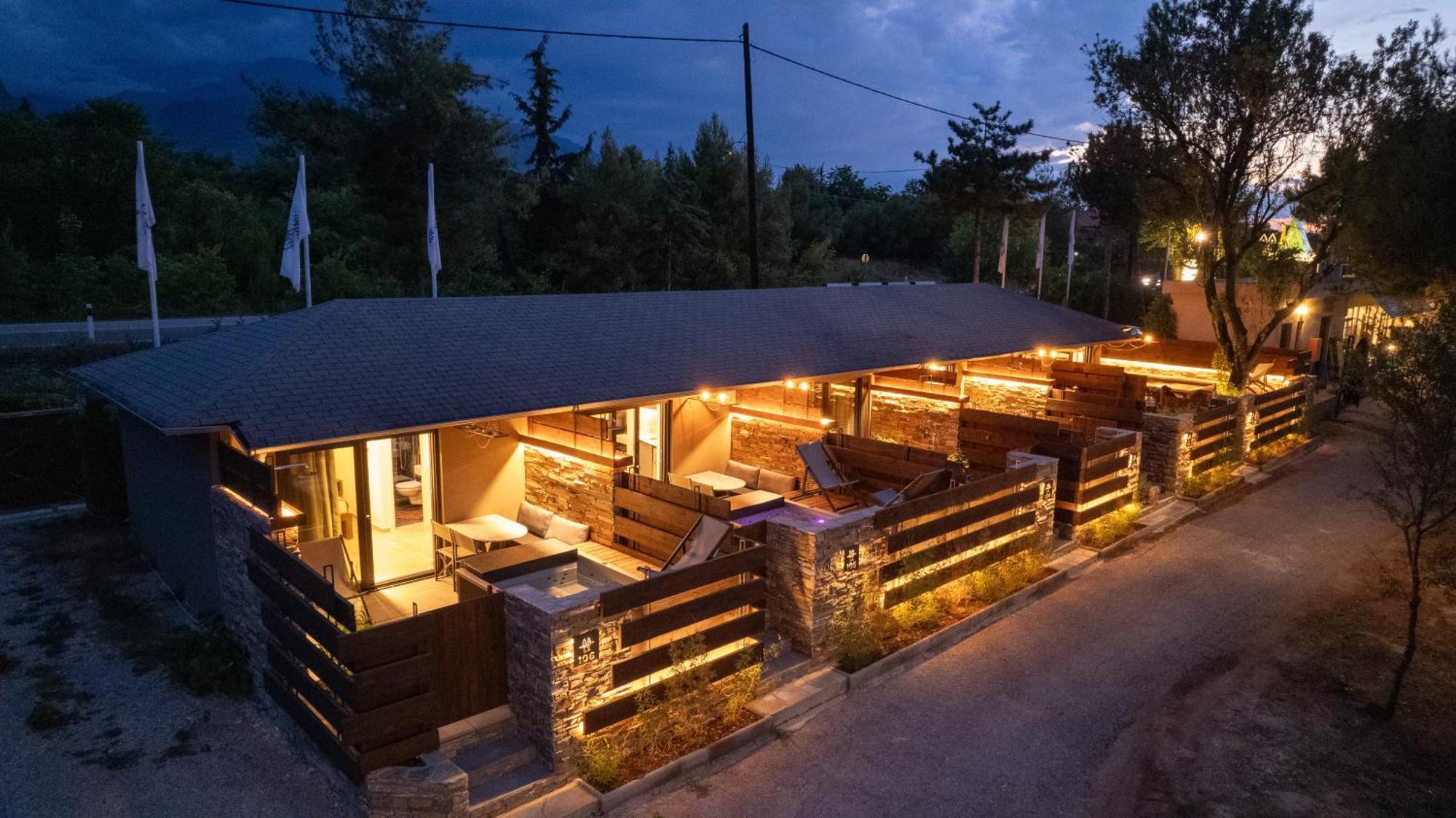 Sylvia Camping & Luxury Suites, Panel Hospitality Homes & Villas Litóhoro Kültér fotó