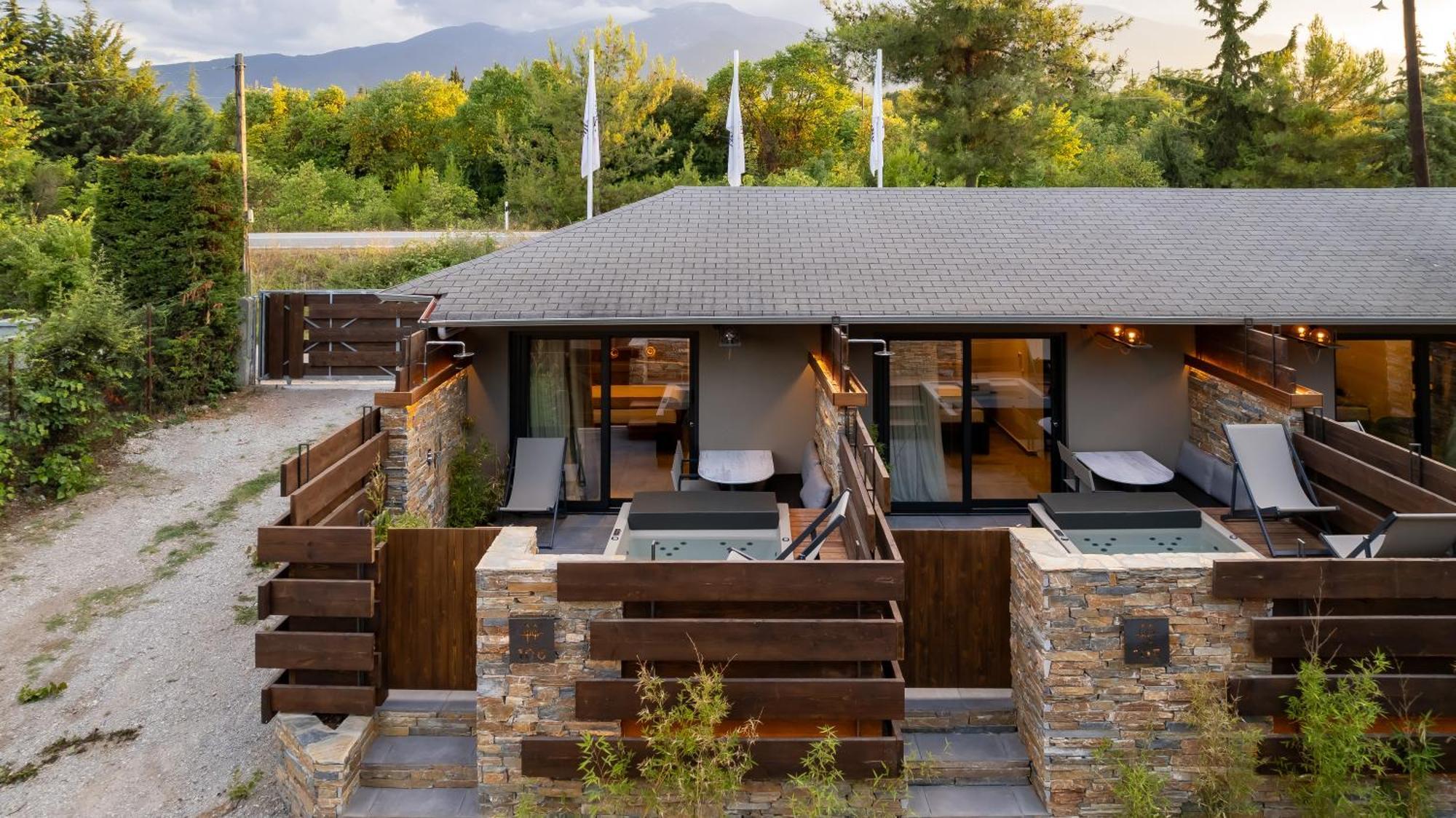 Sylvia Camping & Luxury Suites, Panel Hospitality Homes & Villas Litóhoro Kültér fotó