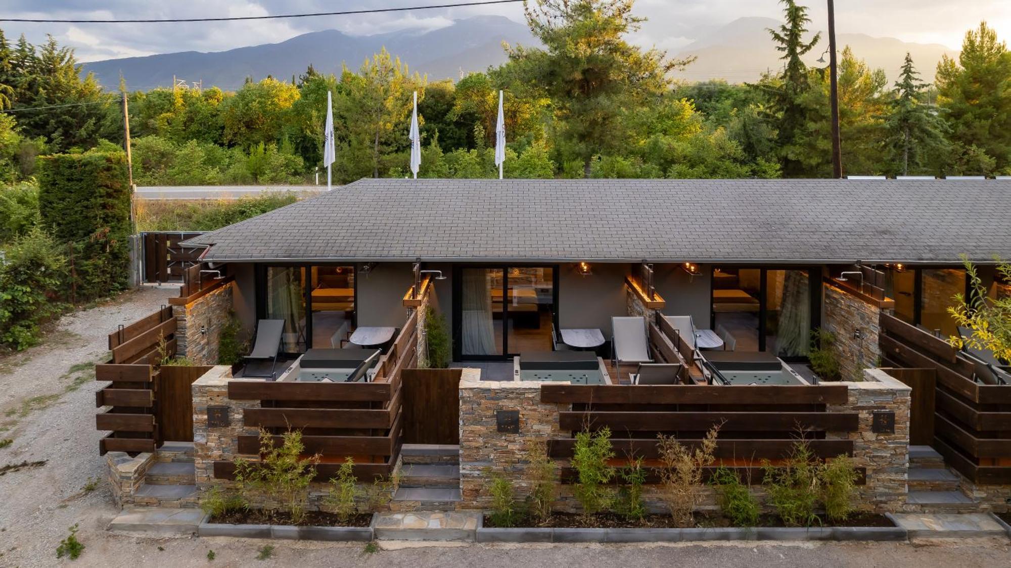 Sylvia Camping & Luxury Suites, Panel Hospitality Homes & Villas Litóhoro Kültér fotó